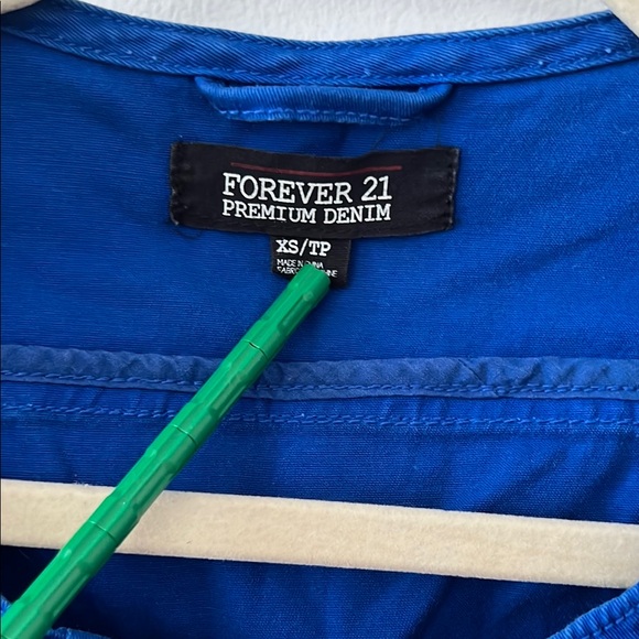 Blue Button-Up Jacket - Picture 2 of 4